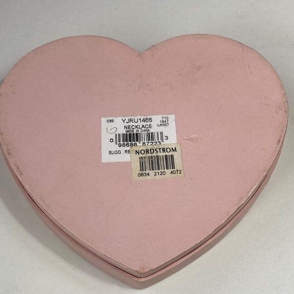 Y2K Juicy Couture 3-Strand Charm Necklace in Pink Heart Gift Box - Picture 9 of 10